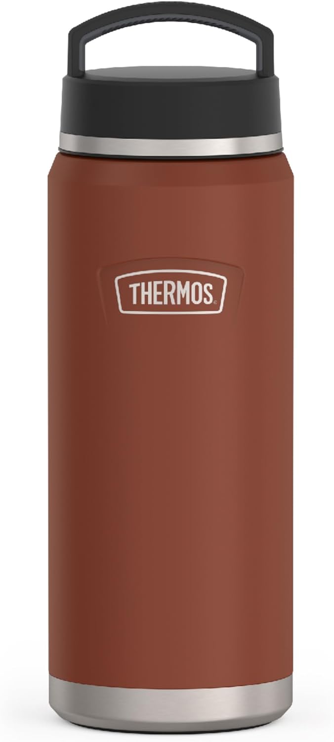 THERMOS Serie ICON Botella de agua de acero inoxidable con tapa de...