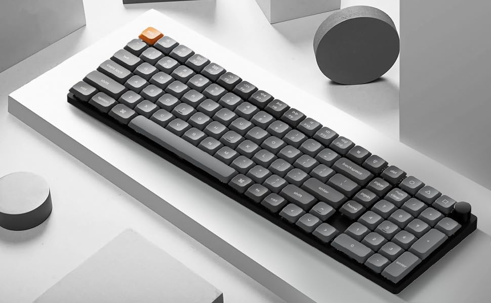 Keychron K17 Max 96% Layout QMK\/Launcher Teclado mecánico con cabl...