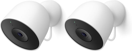 Google Nest Cam Outdoor (con cable, 2.ª generación) - Paquete de 2...