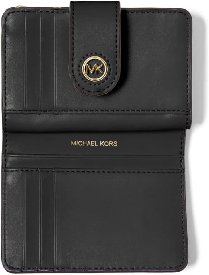 Michael Kors Mk Charm Small Tab Cartera compacta con bolsillo para...