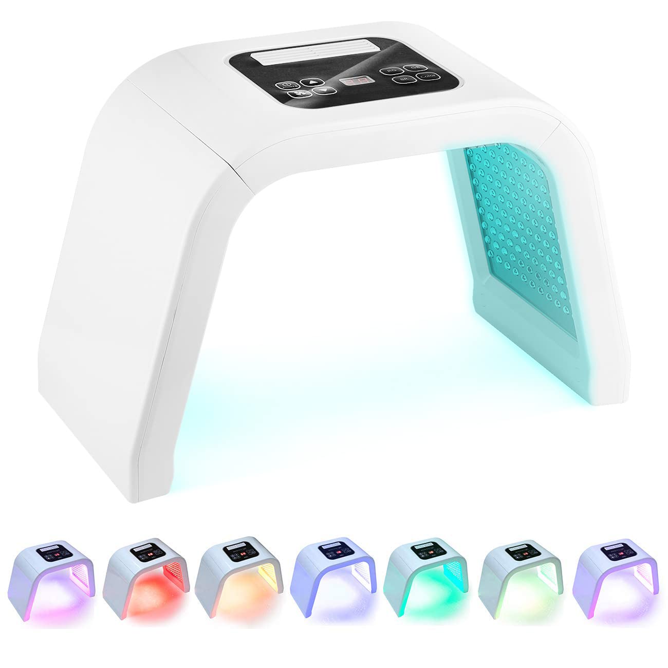 Lámpara facial de 7 colores, máquina de la máscara facial del color...