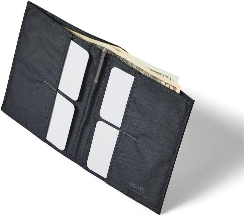 Allett Cartera Original | Delgada, Minimalista | Bloqueo RFID, Dobl...