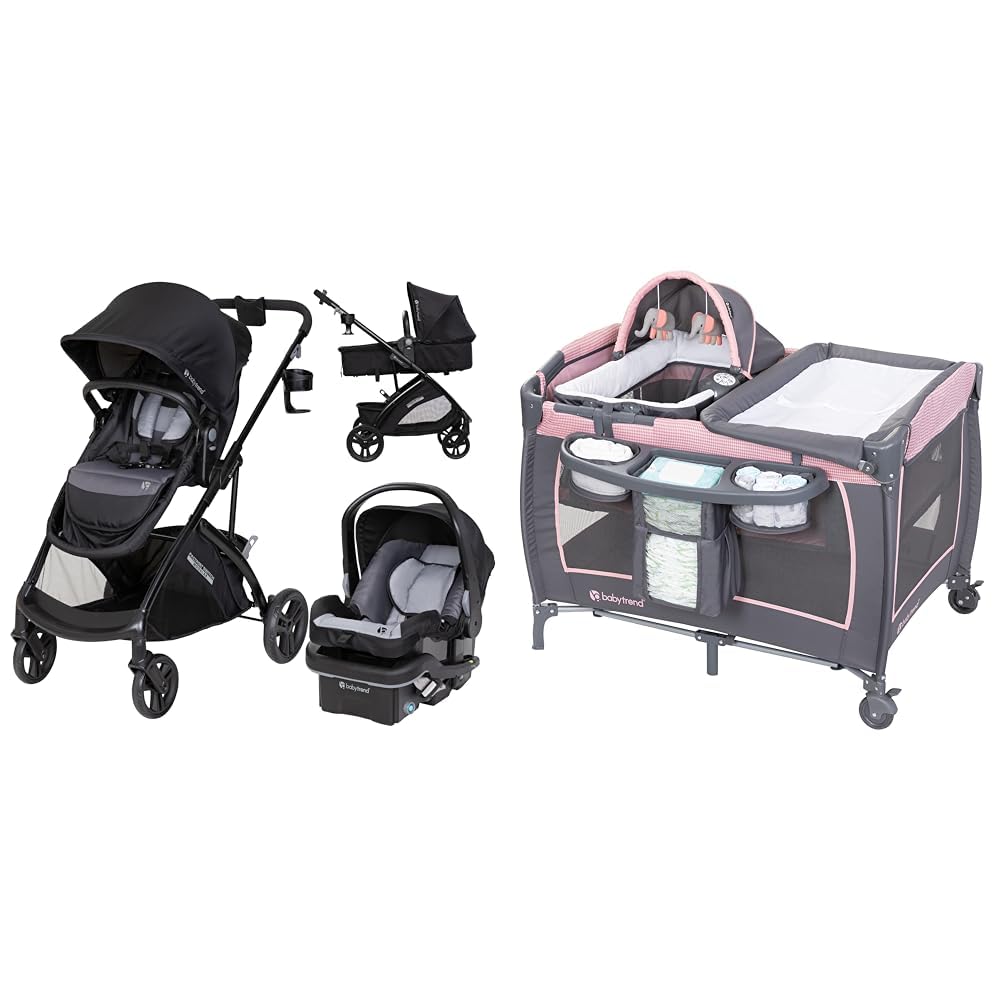 Baby Trend Sistema modular de viaje con interruptor de pasaporte, m...