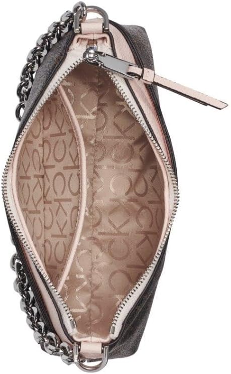 Calvin Klein Zoe Top Zip Chain Crossbody para mujer