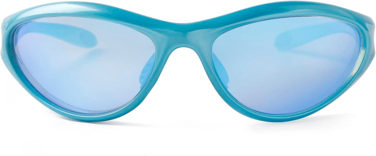 ADE WU Gafas de sol Y2K Rave de moda envolventes gafas de sol depor...