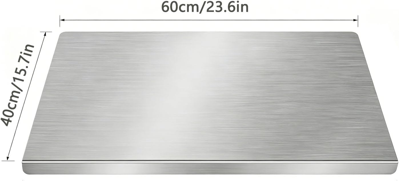 Tabla de cortar de acero inoxidable para cocina, tabla de cortar de...