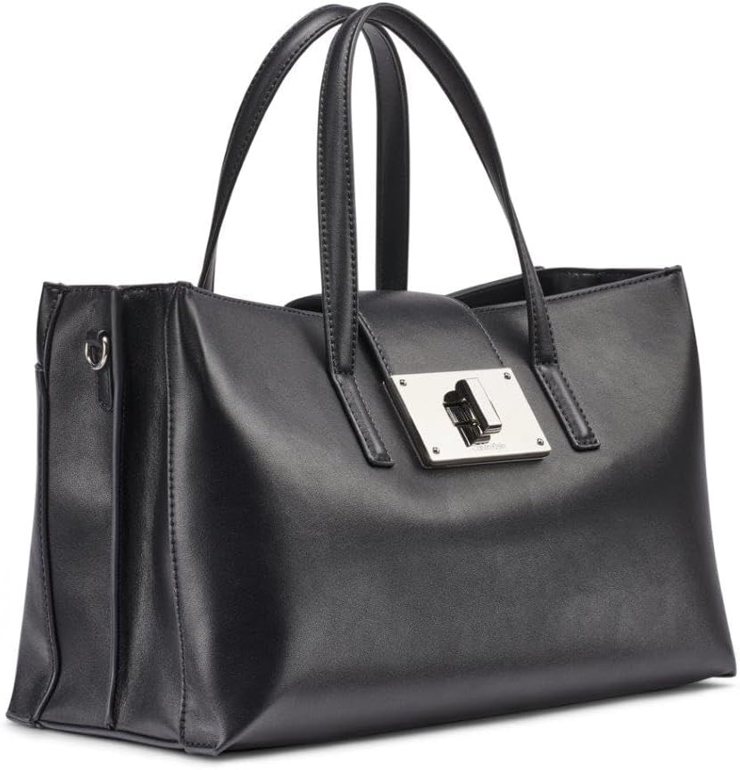 Calvin Klein Saige - Bolso con triple compartimento, color negro y...