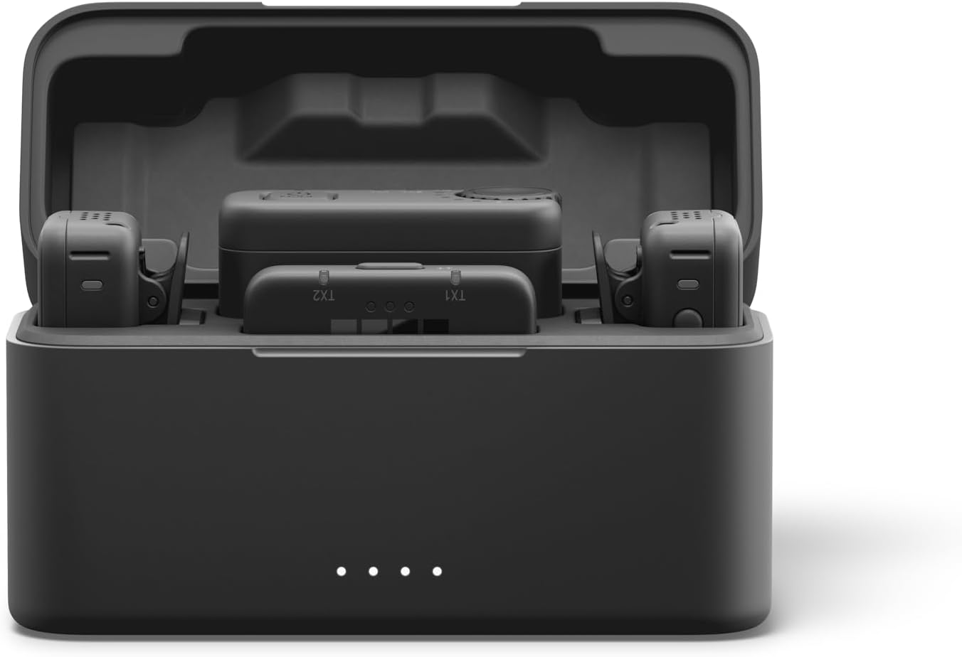GoPro Kit completo de micrófono inalámbrico (2 TX, 2 RX, estuche de...