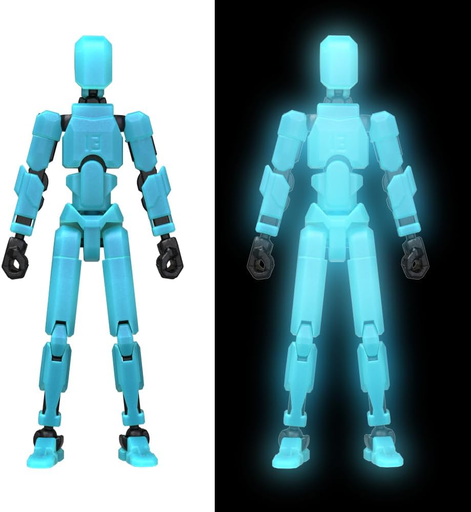 MerryXD T13 Figura de acción 3D, muñeco de ensamblaje completado No...
