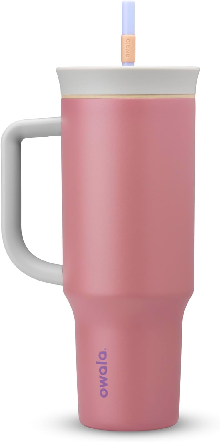 Owala Vaso de viaje aislado de acero inoxidable de triple capa con...