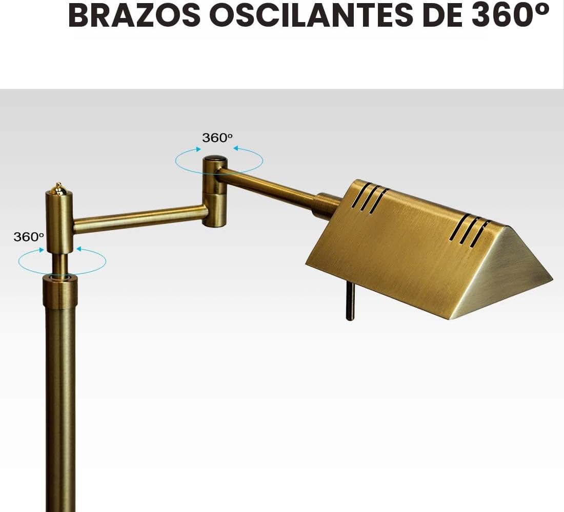 O'Bright Lámpara de Pie LED Regulable para Farmacia, LED de 12W...