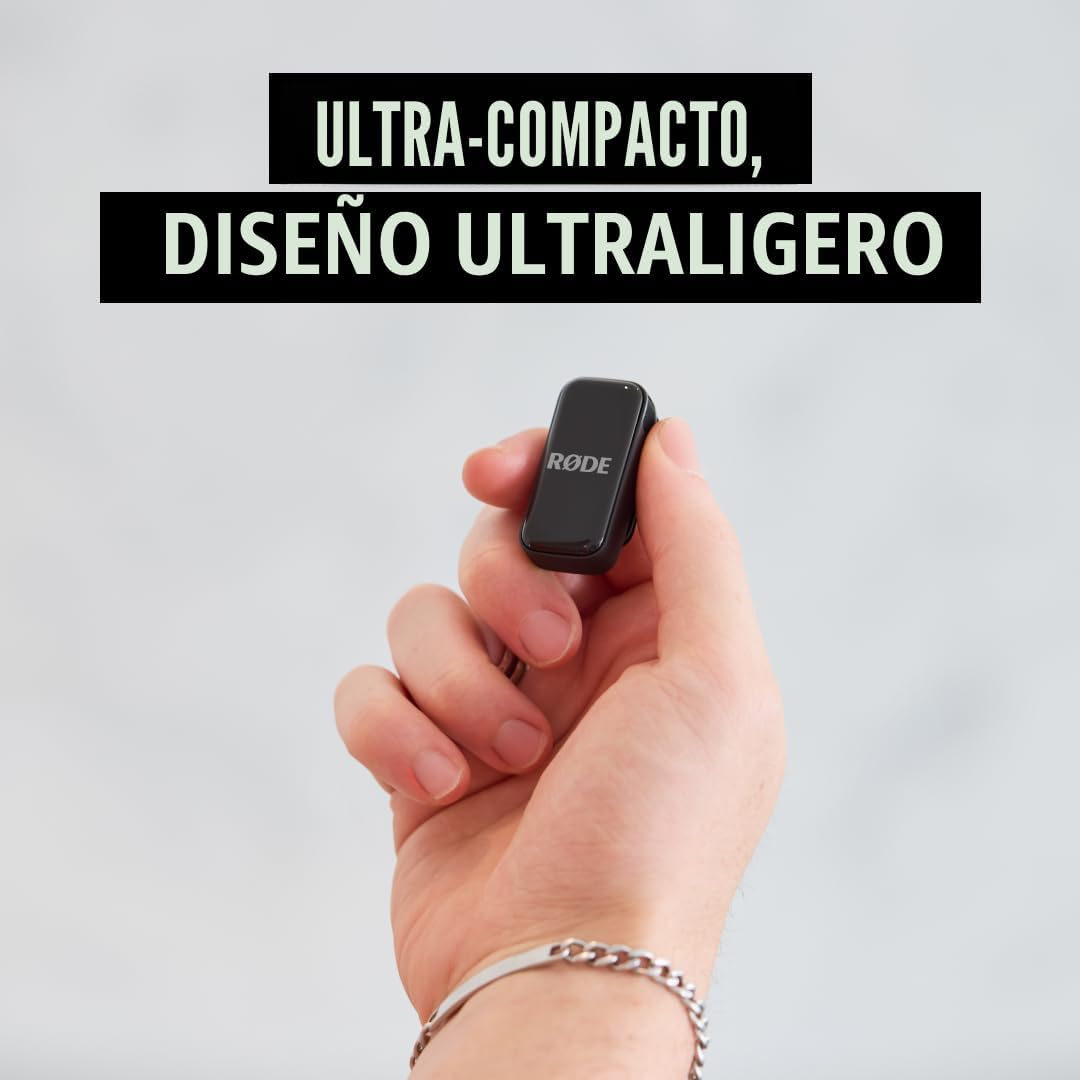RØDE Micro inalámbrico - Micrófono inalámbrico compacto, dos mics c...