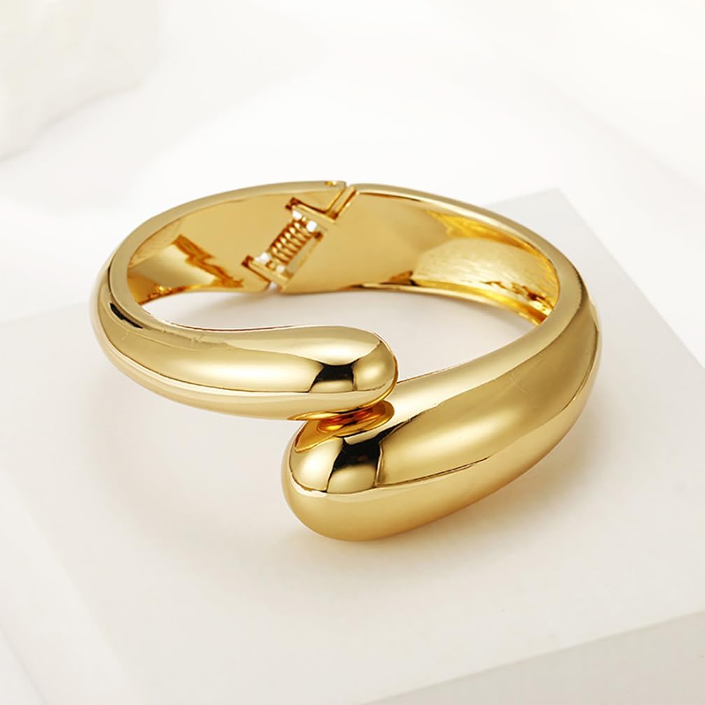 MTINAPS Brazalete de oro para mujeres y adolescentes, pulsera de mo...