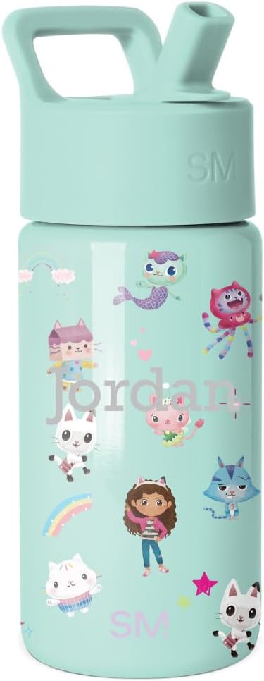 Simple Modern Botella de agua personalizada de Gabby's Dollhous...