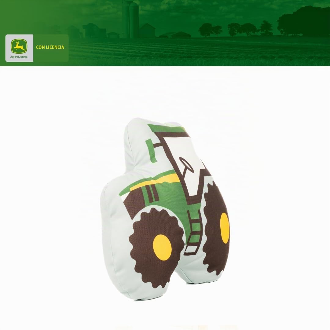 John Deere Trailer Tractor Kids Bedding Almohada Decorativa de Felp...