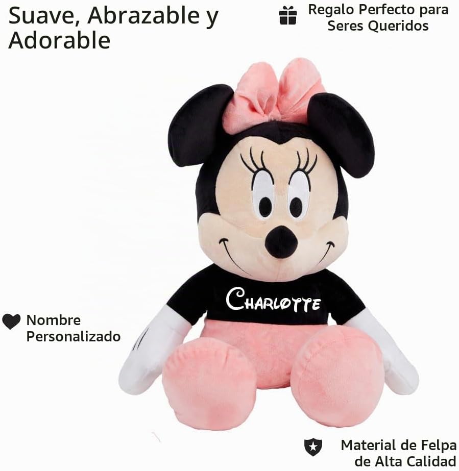 Disney Peluche oficial de Minnie Mouse personalizado para niños, pe...