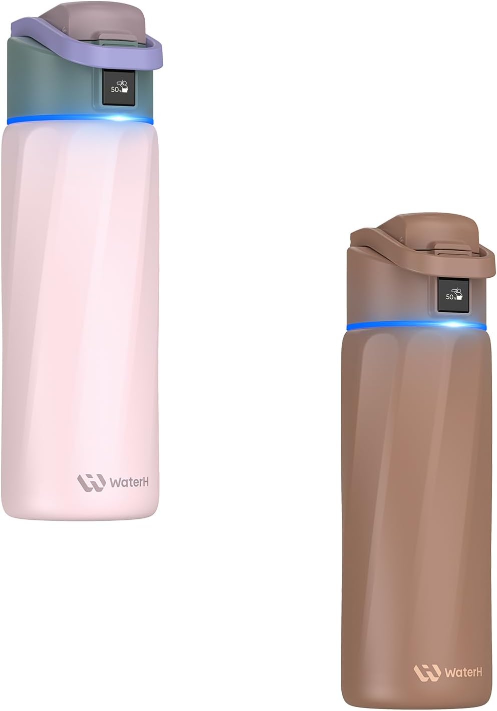 Boost - Botella de agua inteligente de 24 onzas, color rosa + Boost...