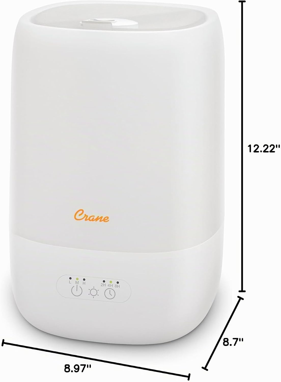 Crane - Humidificador ultrasilencioso 3 en 1 para bebé con bandeja...