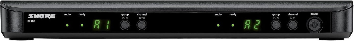 Sistema de micrófono inalámbrico Shure BLX288\/PG58 - Vida de bater...