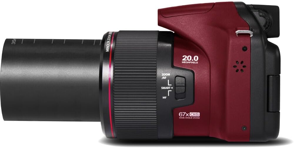 MINOLTA MN67Z - Cámara digital de puente FHD de 20 MP \/ 1080P con...