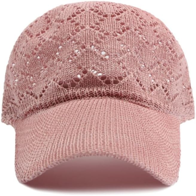 FASHIXD Gorra de béisbol de malla tejida de verano para mujer, somb...