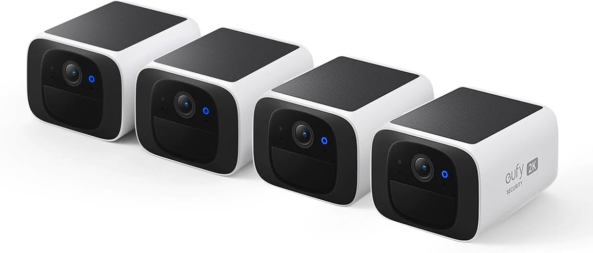 eufy Security SoloCam S220 4-Cam Pack,Cámara de seguridad solar | C...
