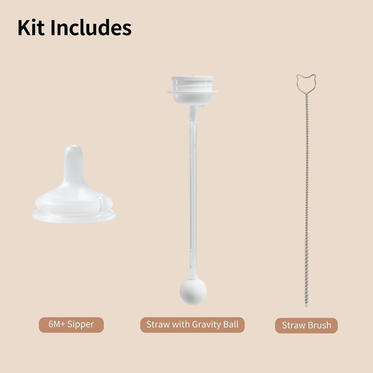 Kit de conversión de sipper de silicona Pigeon para destete natural...