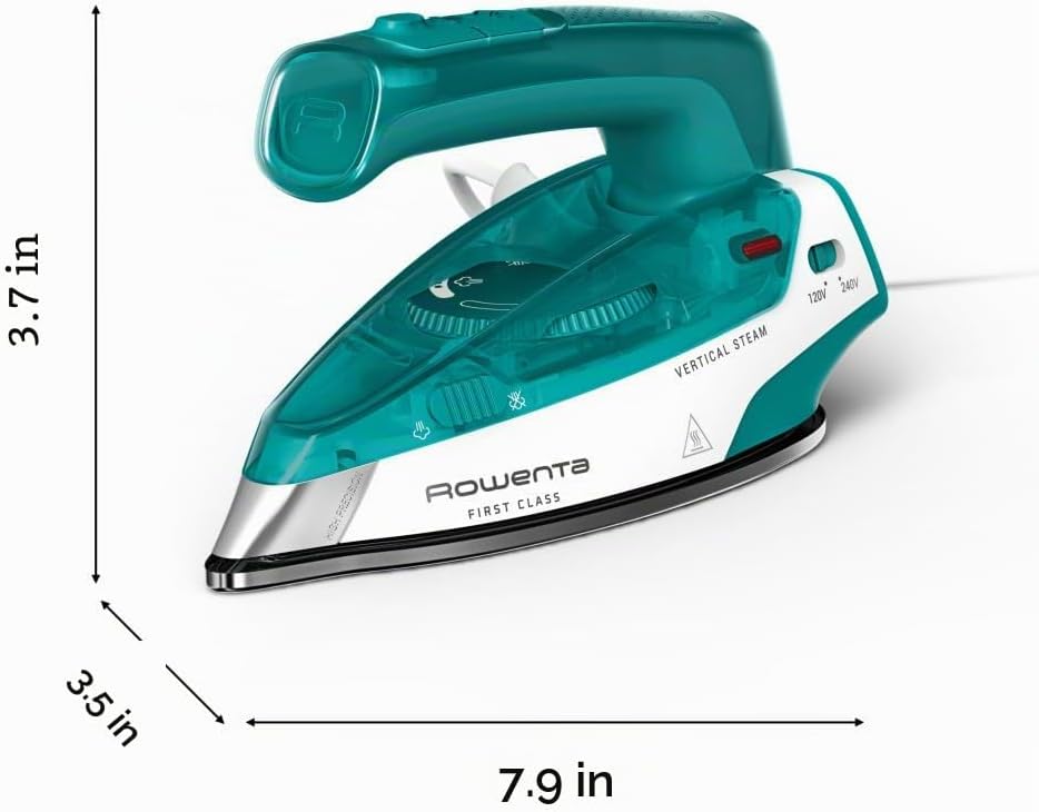 Rowenta Mini plancha de viaje DUAL voltaje 120-240 para ropa verde...