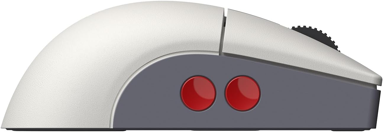 8BitDo Ratón retro R8 con base de carga, sensor óptico PAW 3395 DPI...