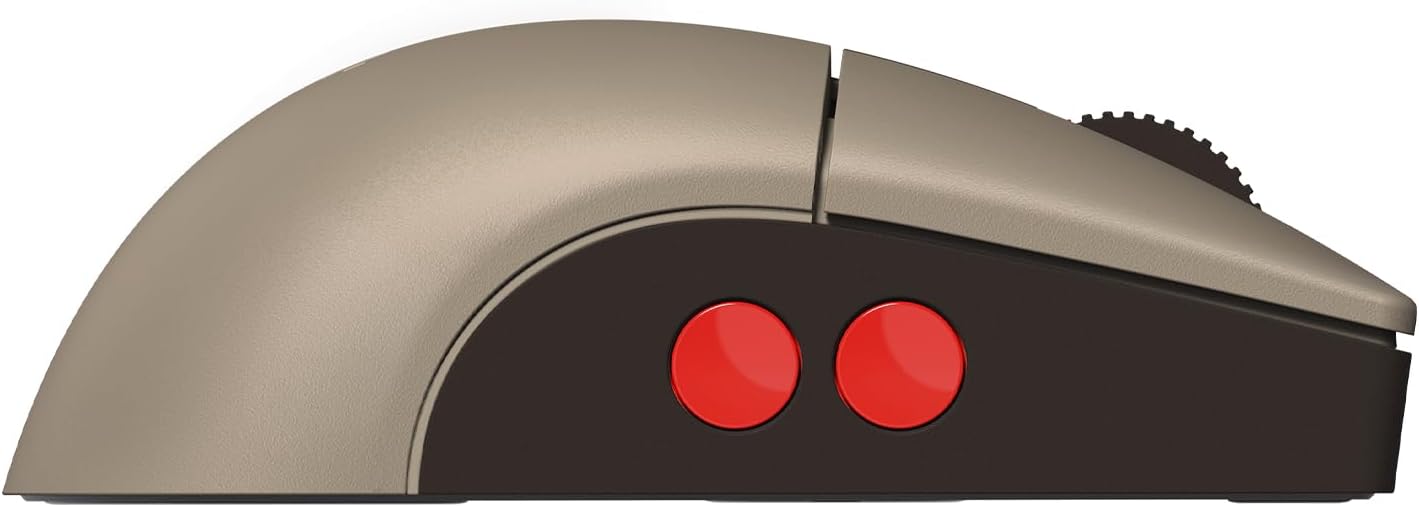 8BitDo Ratón retro R8 con base de carga, sensor óptico PAW 3395 DPI...
