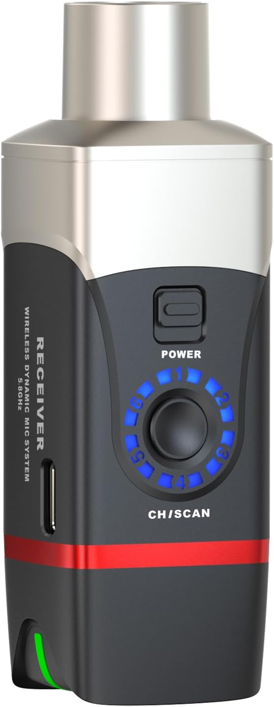 Xvive U35R Receptor XLR Solamente para Sistema Inalámbrico de Micró...
