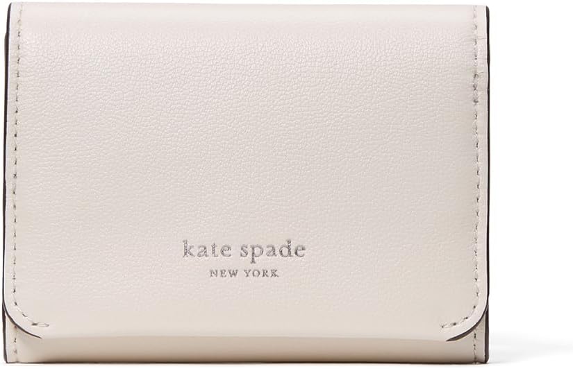 Kate Spade New York Tarjetero de cuero esmaltado Halo Cartera triple