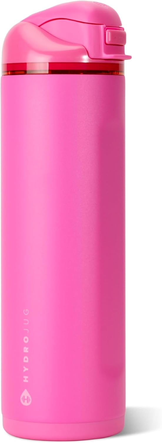 HydroJug Ease2o - Botella de agua con tapa para popote y bebida, ac...