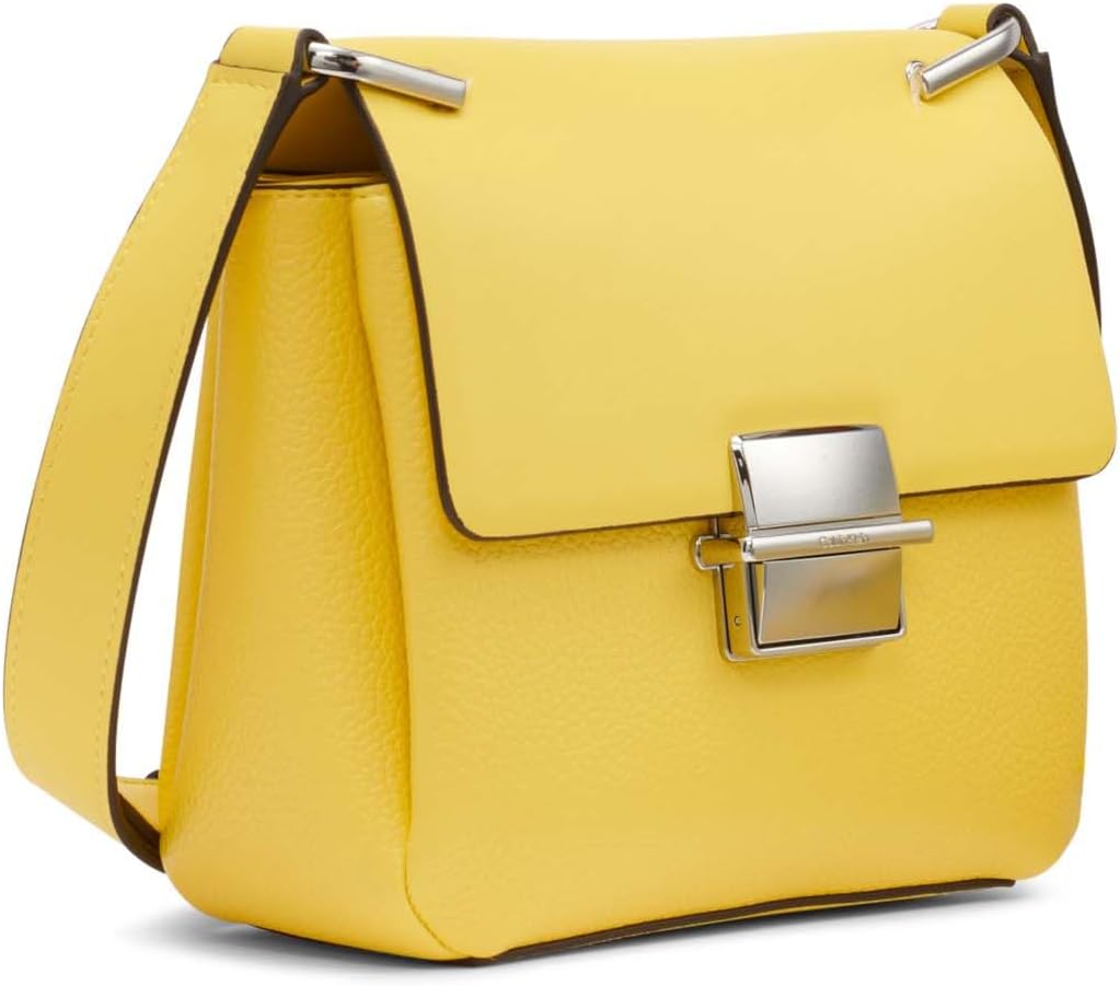 Calvin Klein Clove - Bandolera con solapa y triple compartimento pa...