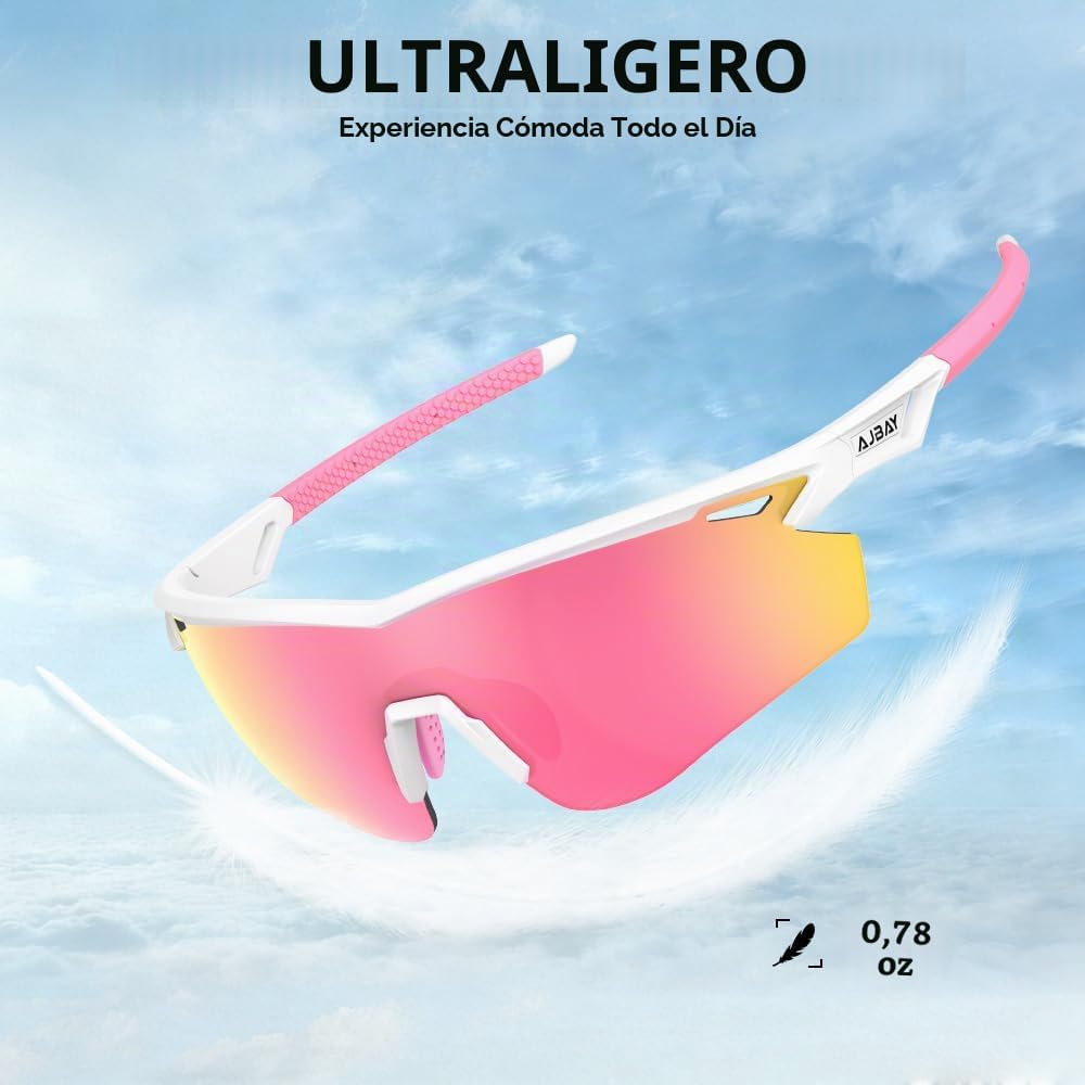AJBAY Lentes de sol deportivos polarizados para hombres y mujeres,...