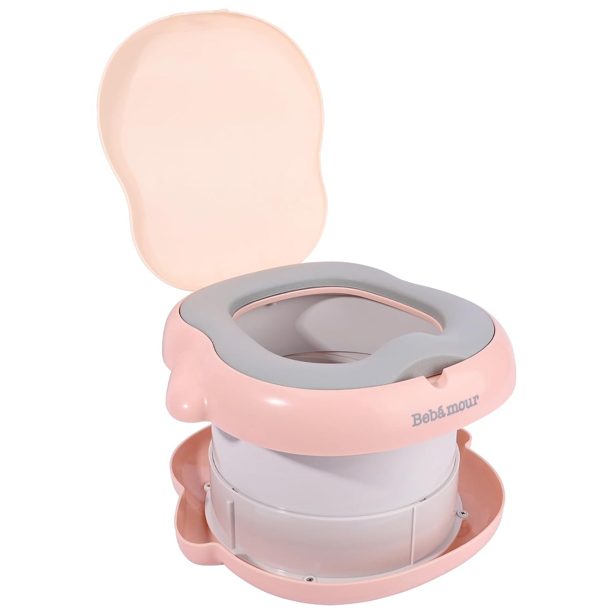 Bebamour Asiento portátil para niños de viaje, silla de inodoro ple...