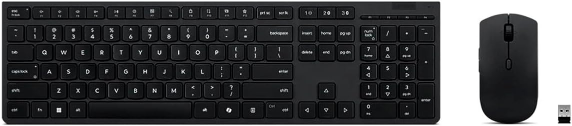Lenovo Teclado y mouse combinados inalámbricos profesionales recarg...