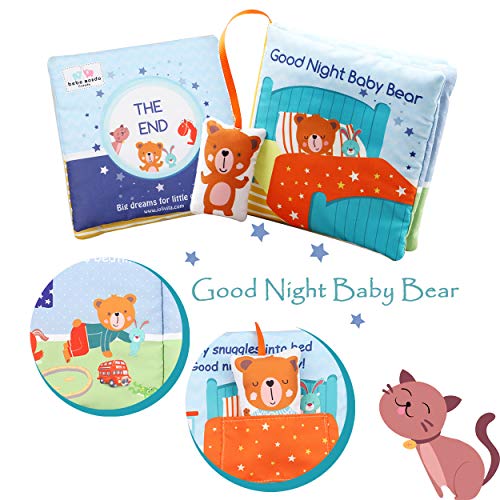 Fish Baby Crinkle Libros con osito de peluche, juguetes para bebés...