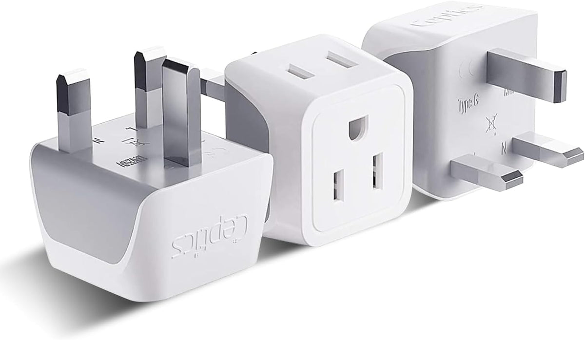 Adaptador de enchufe de viaje Ceptics para Reino Unido, adaptador t...