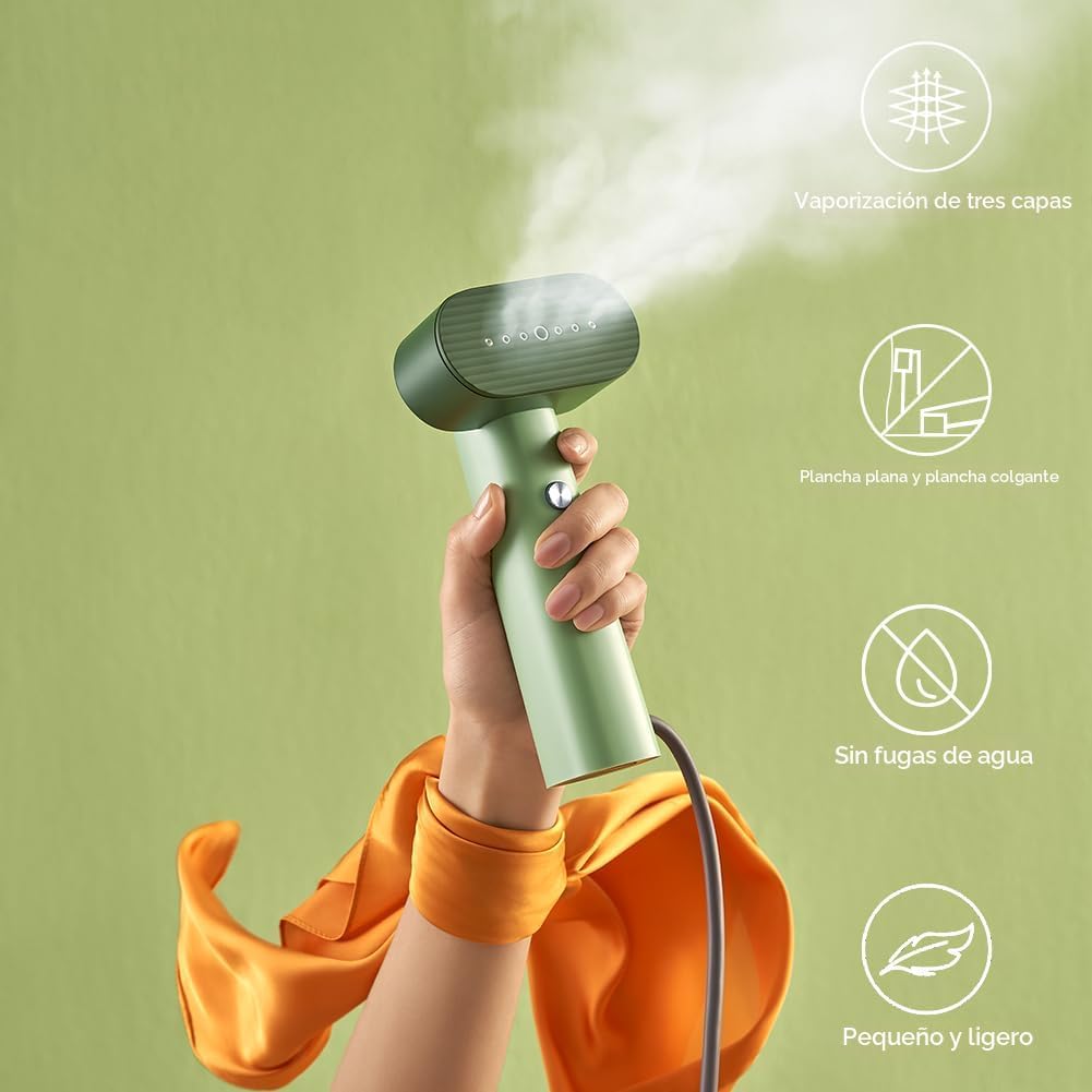 Nexdoo Vaporizador G6 para ropa portátil 2 en 1 plancha de viaje pa...