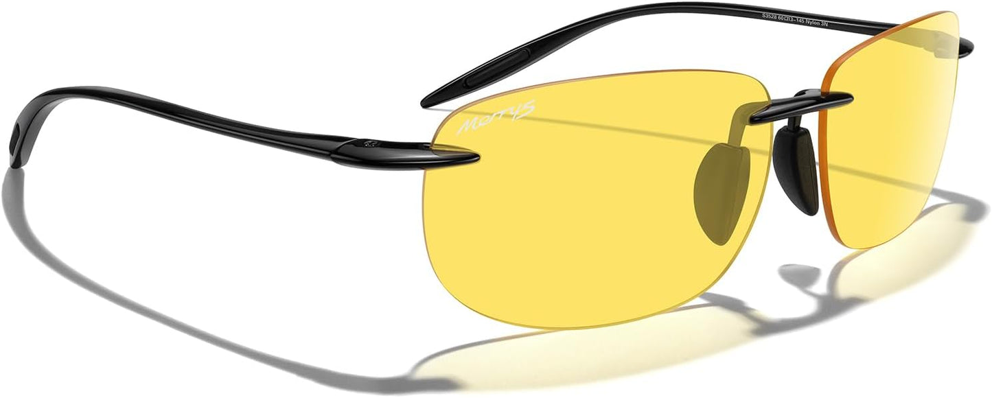 MERRY'S Gafas de sol sin montura para hombres y mujeres, para c...