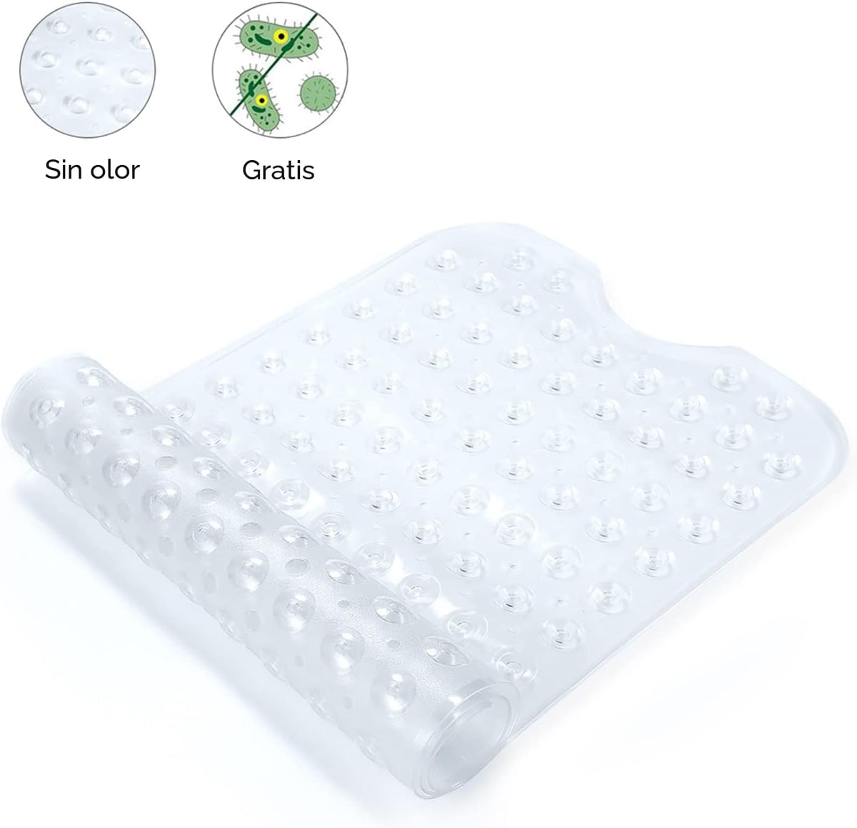 YINENN Tapete de seguridad para bañera de 40 x 16 pulgadas, antides...