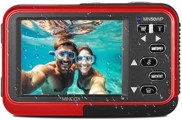 Minolta MN50WP 48MP 5K Ultra HD Pantalla LCD Dual Cámara Digital Im...