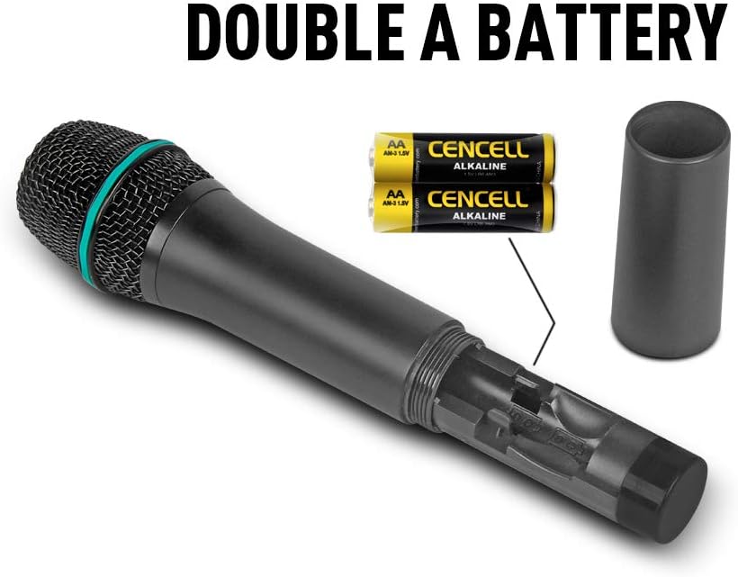 Sistema de micrófono inalámbrico Debra Audio Pro UHF de 4 canales |...