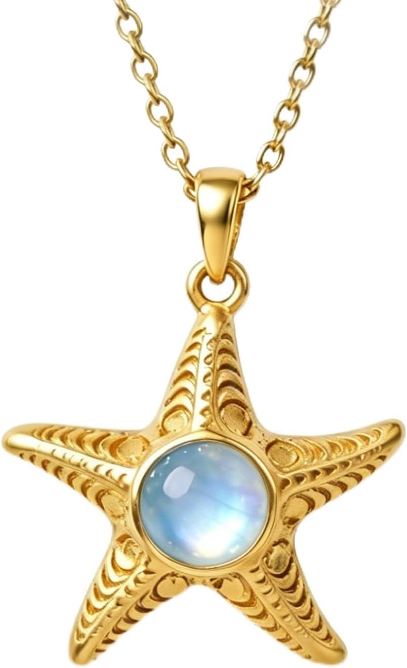 Teetyyt Collar oceánico para mujer, colgante de playa de verano de...