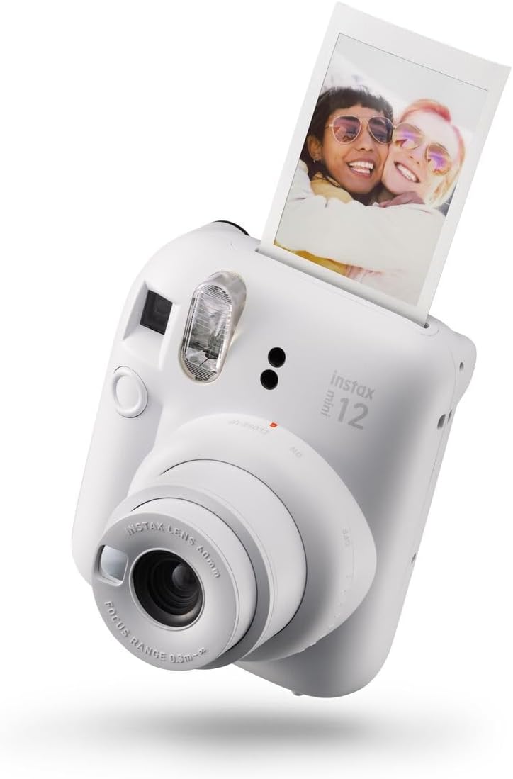 Instax Mini 12 Cámara, Blanco Arcilla