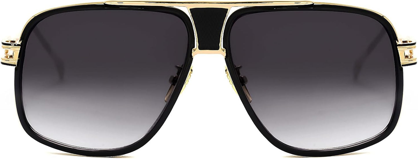 Tskestvy Gafas de sol de aviador de gran tamaño de los años 70 para...