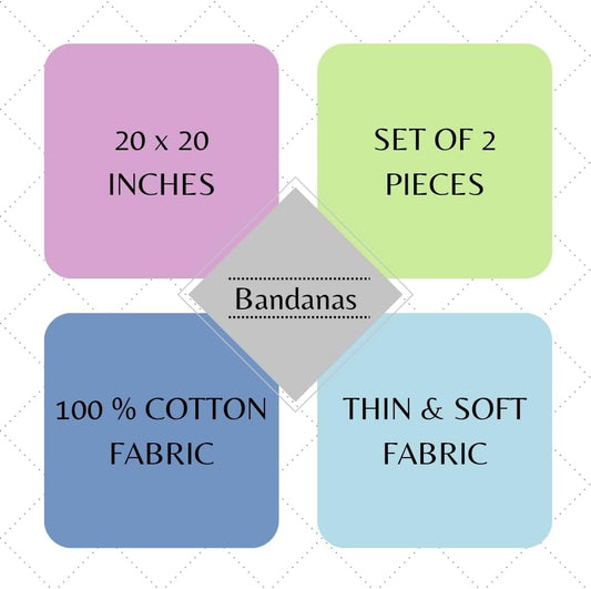 AVKA Studio Bandanas 100% algodón para mujeres y hombres, paquete d...