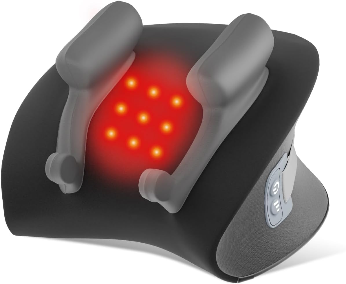 snawowo Almohada masajeadora de cuello mejorada con 3 modos y 3 | S...