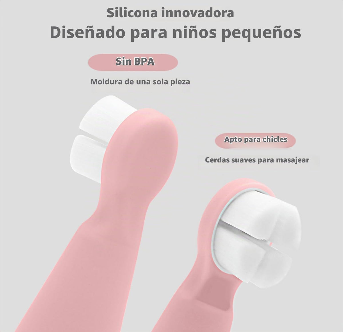 FOREVIVE Cepillo de dientes para bebés y niños pequeños de 0 a 3 añ...